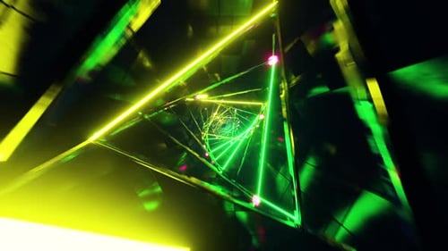 Bewegungsgrafik des digitalen Tunnels des Fliegens in das Dreh