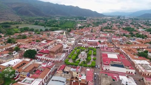 Beautiful Aerial Flying over Mascota, Mexico