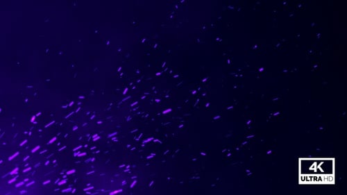 Seamless Purple Digital Particles Animated Background Loop