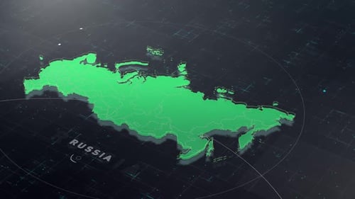 Digital Tech Russia Map