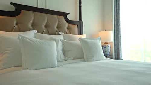 Elegant Bedroom Interior with Luxurious Four-Poster Bed