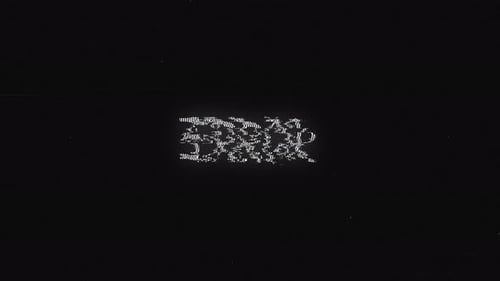 Glitch-Effekt eines Systemviren-Fehlertextes