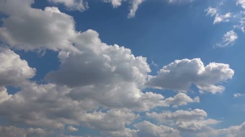 Softly Grey Clouds And Blue Sunny Sky