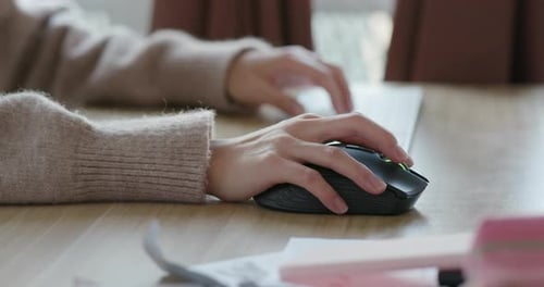 Work on the computer at home
