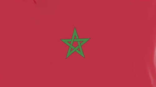 Tissu Du Drapeau Du Maroc
