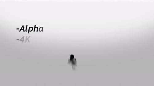 Fluid Ink Splatter Alpha Transition Element