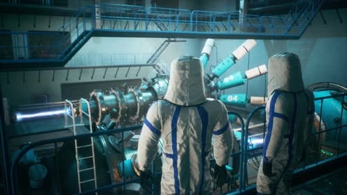 Sci-fi Researchers Monitoring Advanced Energy Beam in Laboratory