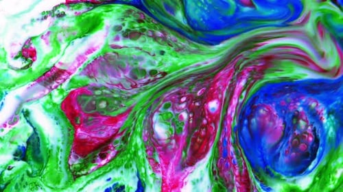Liquide d'encre de peinture colorée abstraite explose
