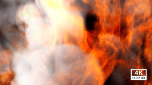 Transición a humo de fuego 4K 02