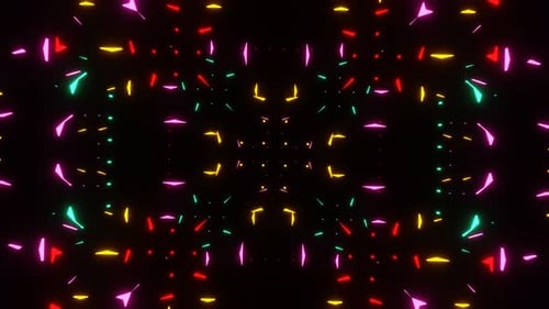 Vj Loop Rotation of Bright Flashing Lights for Visualization