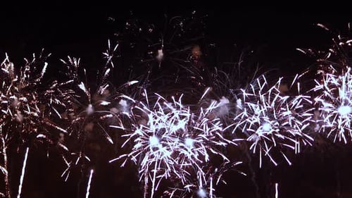 Spectacular Fireworks Display at Night Celebration