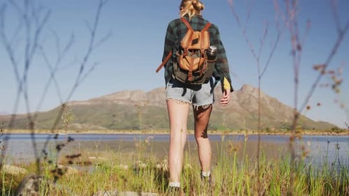 Side view man with prosthetic leg cladding