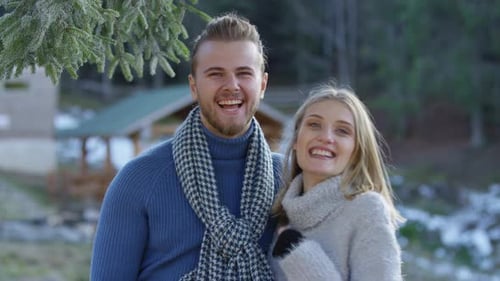 Young happy couple