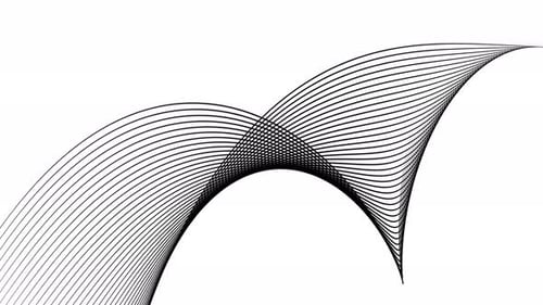 Fluid Abstract Wavy Lines Animated Background