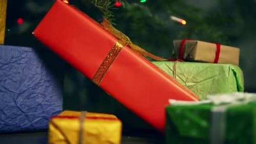 Festive Gifts Under Christmas Tree