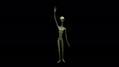 4K Alien Hand Raise