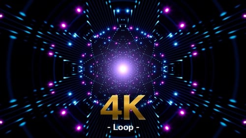 Glittering Dotted Star Light VJ Background