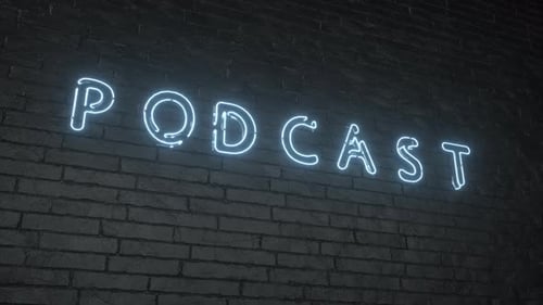 Podcast Neon Sign