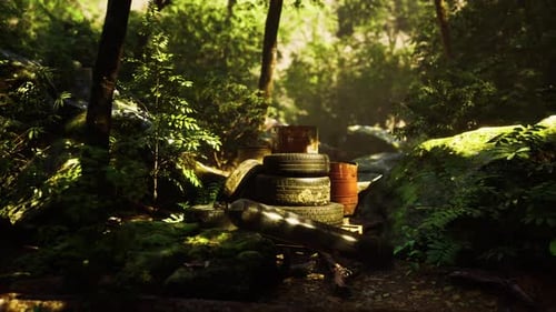 Garbage Dump in the Woods