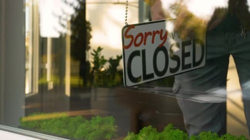 Hängeschild „Sorry We are Closed“