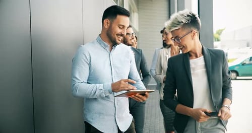 Picture of Architects Talking About Project in Hall