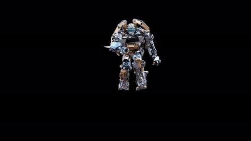 73 Robot Sword And Shield Attack 4K