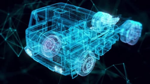 Truck Hologram Close Up Hd