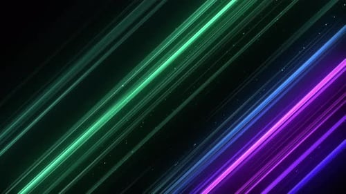 Abstract Neon Glowing Lines Moving Dynamic Background Animation