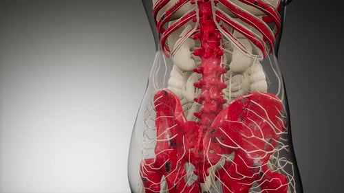 3D Animation of Human Back Nervous System and Skeleton