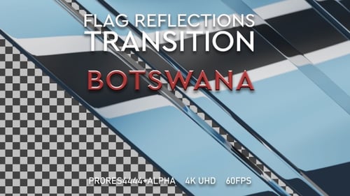 Flagge des Botswana-Übergangs | UHD | 60fps