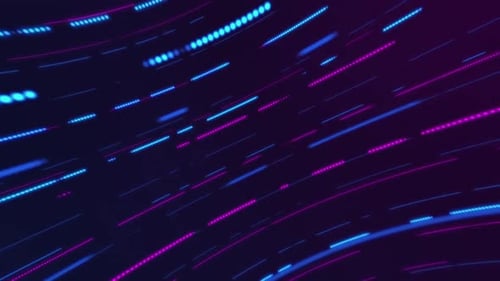 Futuristic Digital Data Stream Background Loop