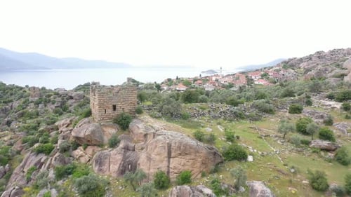 Heraklia City Walls Aerial