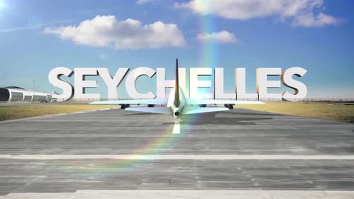 Commercial Airplane Landing Country Seychelles