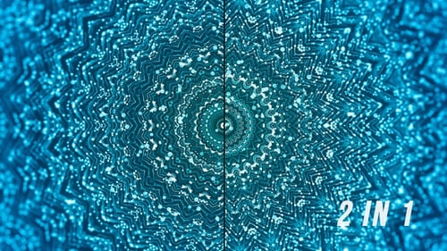 Abstract Shimmering Blue Starburst Particle Background