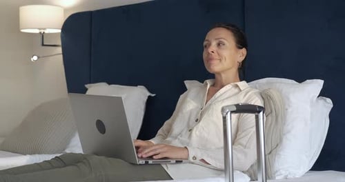 Businesswoman in the Hotel