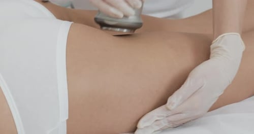 Medical Body Treatment with Specialized Silver Tool