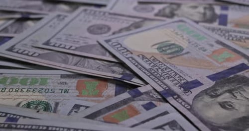 Nahaufnahme der Hundert-Dollar-Banknote