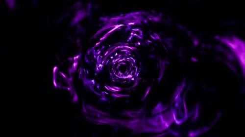 Abstract Swirling Purple Energy Vortex Loop Background