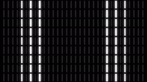 Sequenced Vertical Light Tube VU Meter Wall Loop