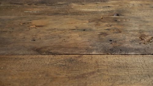 Rustic Wooden Planks Texture Flat Lay