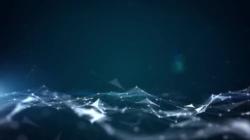 Digital Particles Network Connections Background Concept 00691
