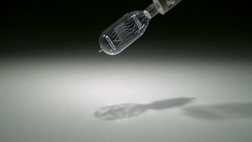 Dropping and smashing light bulb, Slow Motion