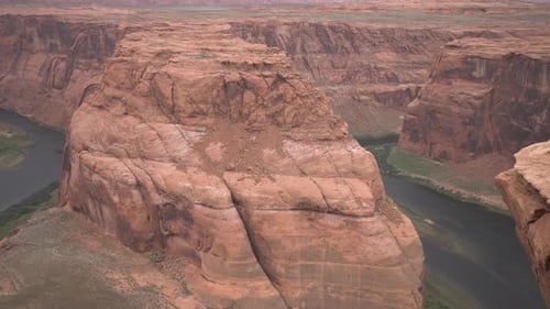 Rocks at the Horseshoe Bend in Arizona