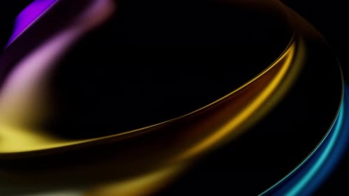 Abstract Colorful 3D Twisted Shape Background Loop