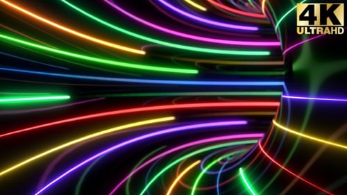 Neon Light Vj Backgrounds 8 Pack
