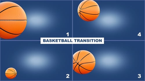 Basketball-Basketball-Übergangspaket 4K