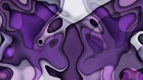 Organic Fluid Purple Shapes Animated Background Loop