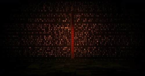 FTX NFT cryptocurrency golden coin loop on digital background