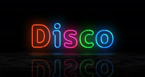 Club symbol glowing neon 3d lights