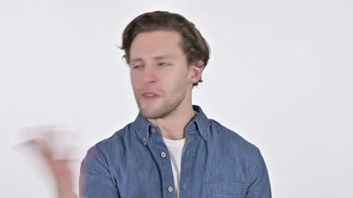 Young Adult Man Speaking in Close Up Shot